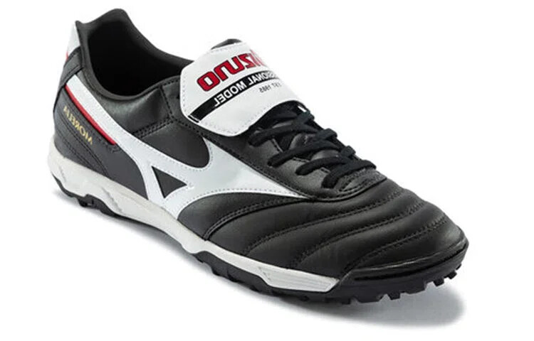 botas de fútbol morelia ll pro as negro blanco